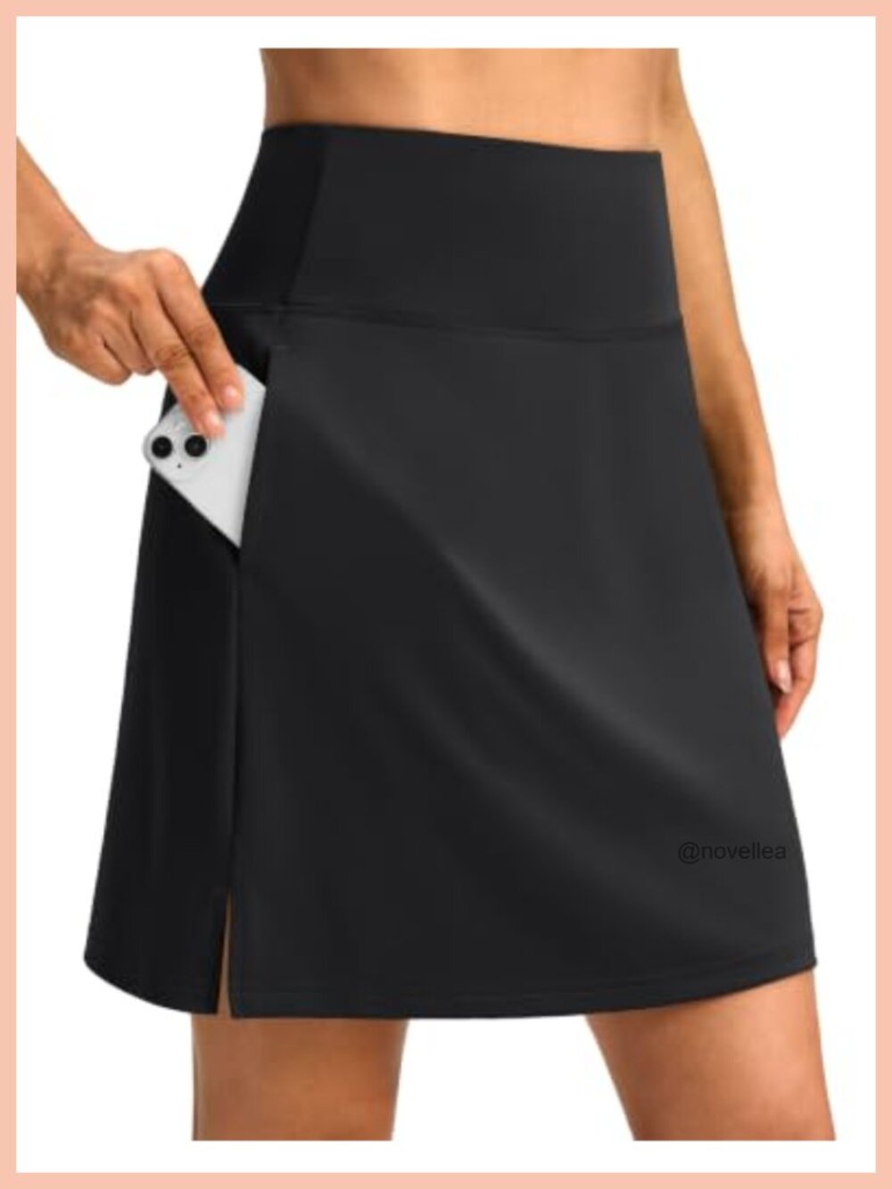 18" Skort with 3 Pockets High Waist Golf Tennis Activewear